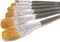 Red Sable Filbert Paint Brushes - Set of 6 Acrylic, Watercolor, Mixed Media or Oil Paint Brushes. Long Handle Professional Art Supplies for Canvas Painting